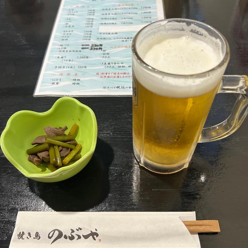 生ビール（中）(のぶや )