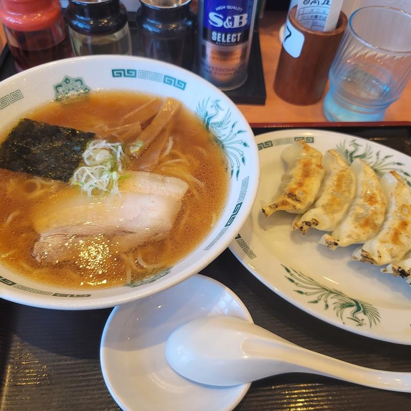 中華そば+餃子セット(日高屋 フレスポ八潮店)
