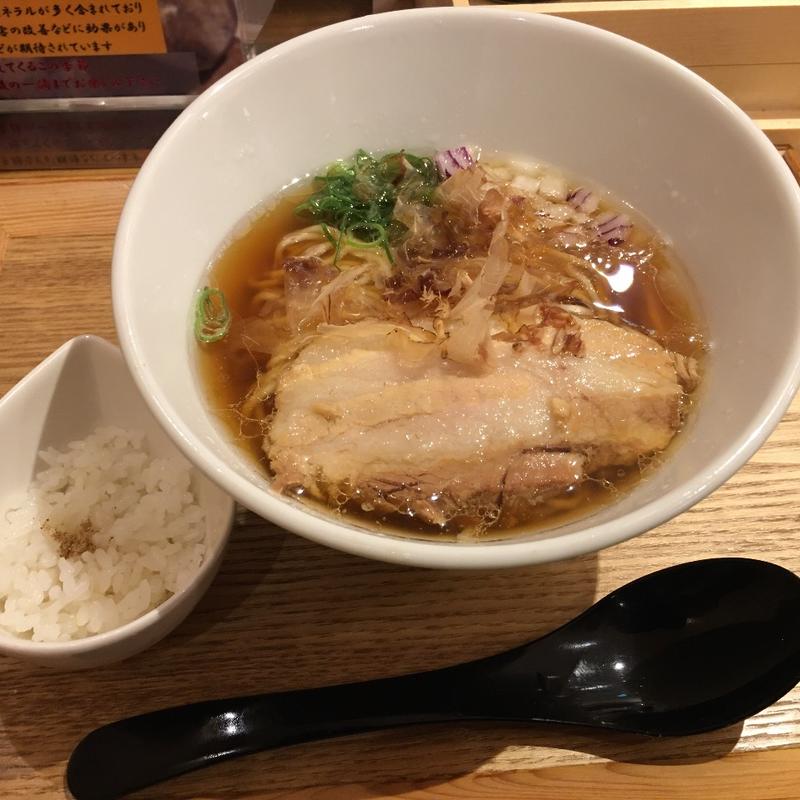鮪節ラーメンシンプルダイブ飯付き(鶏と鮪節　麺屋勝時)