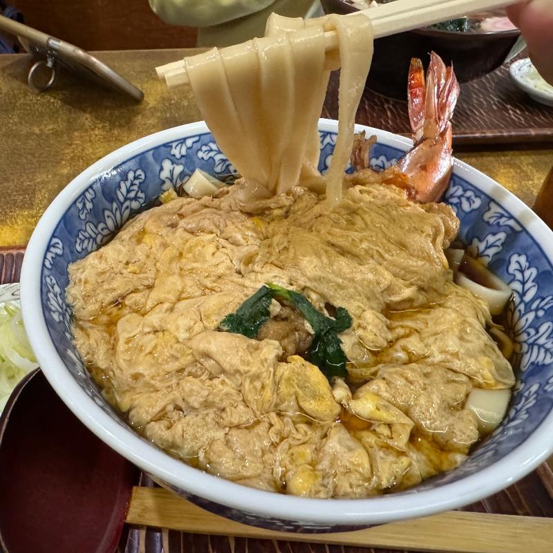 天とじきしめん(きしめん尾張屋 四ッ谷本店)