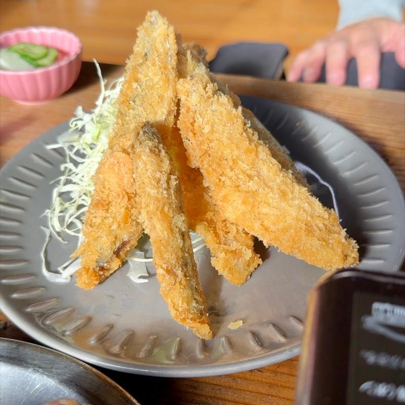 いわしフライ＋Aセット(浜茶屋網元)