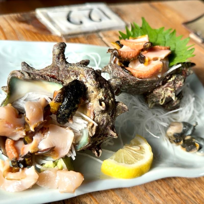 さざえ刺身(浜茶屋網元)