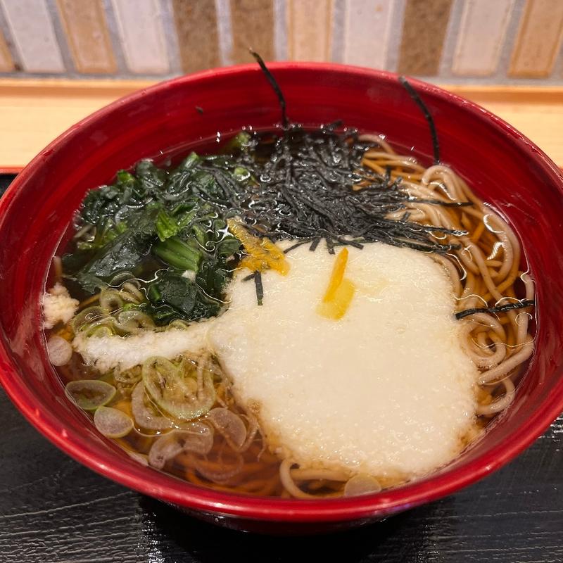 山かけそば(箱根そば本陣 小田急エース南館店)