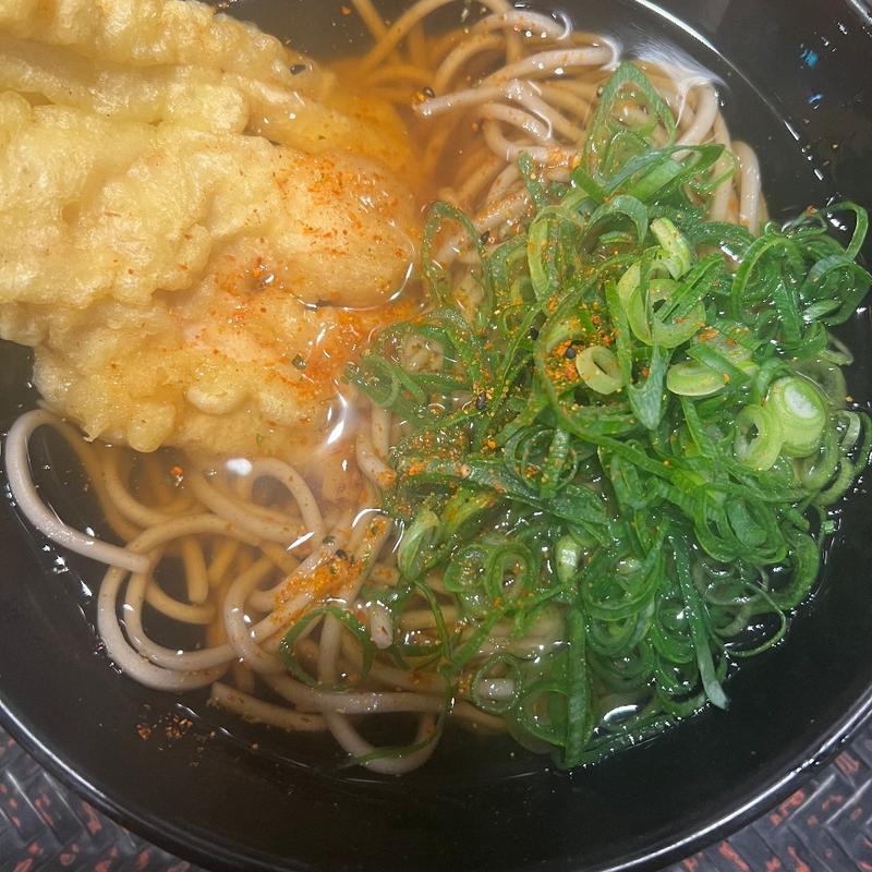 鶏天そば(駅麺家 )