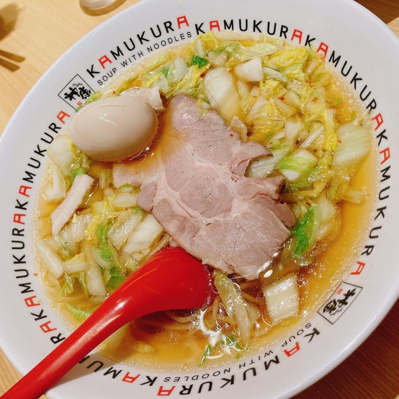 煮玉子ラーメン(どうとんぼり神座 羽田エアポートガーデン店)