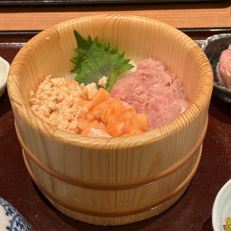 サーモンとまぐろのおひつごはん(おひつごはん四六時中 ヨドバシ梅田店 )