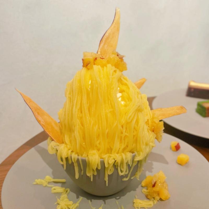 こぼれ蜜芋モンブランパフェ(& OIMO TOKYO CAFE アンド オイモ トウキョウ カフェ)