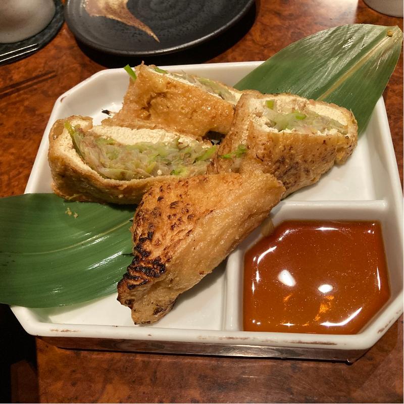 定義山三角揚げ(居酒屋　たけ政)