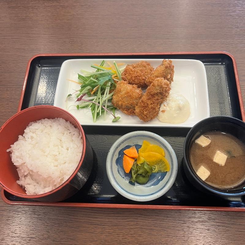 アジの大葉つつみフライごはんセット(伊勢崎ゆまーる レストラン )