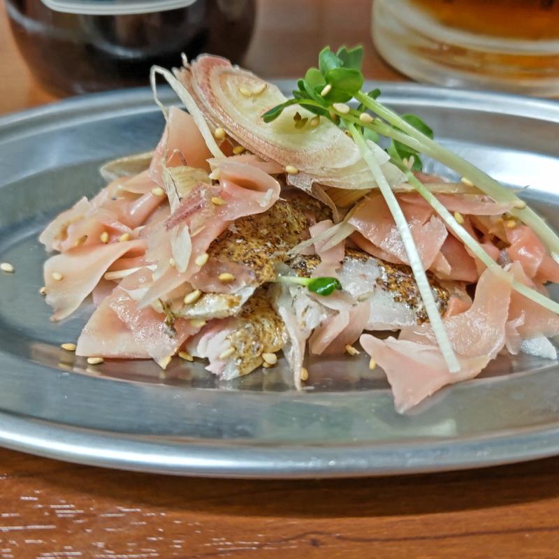 ガリ炙り〆さば(大衆食堂2.0 とぽす)