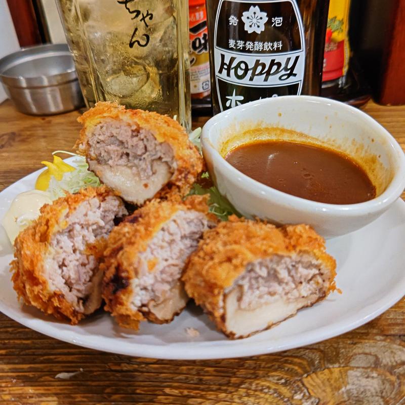 椎茸肉詰めフライ(デミグラスソース付き)(のげちゃん)