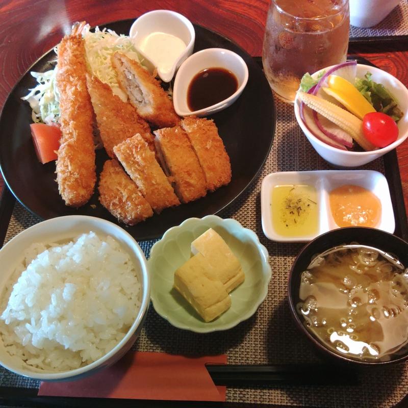 ミックスフライ定食(天狗の宴前沢店)
