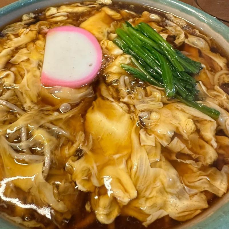 かき玉蕎麦 大盛り(そば処 長岡屋)