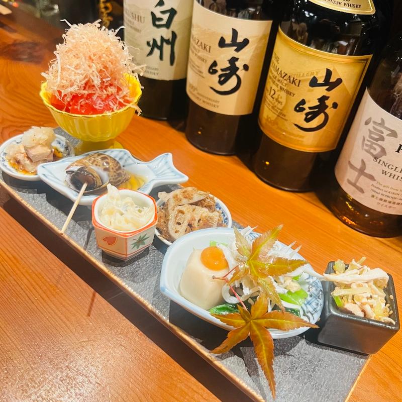 八寸盛り合わせハーフ(食堂TOMIDORI36)