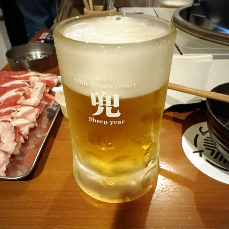 サッポロ生ビール 中(羊や カブト本店)