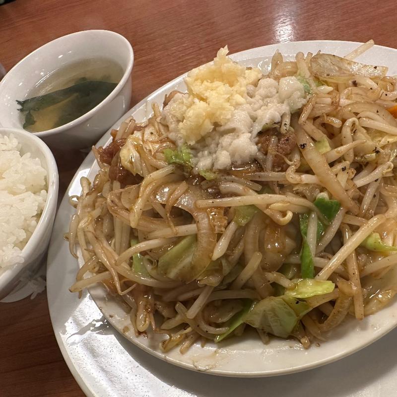 肉野菜炒め定食ポン酢(肉野菜炒め ベジ郎)