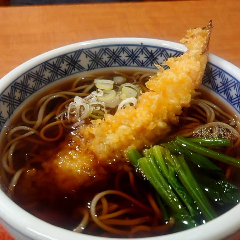 天ぷらそば(長寿庵)