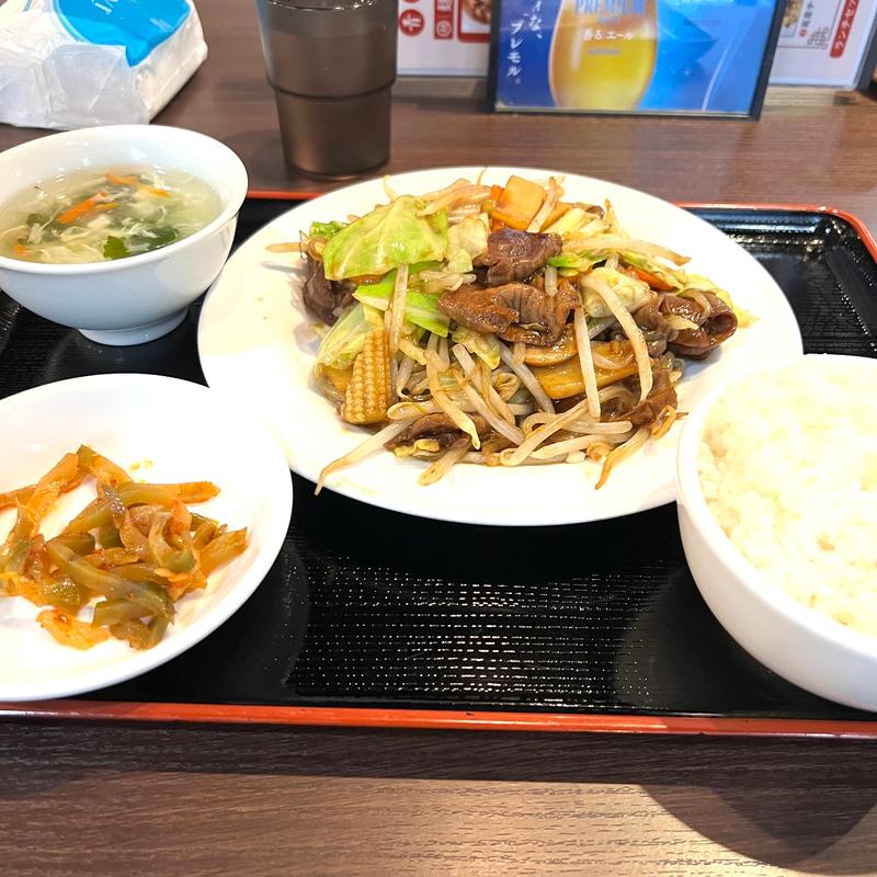 ホルモン炒め(青山餃子房 浜松町店)