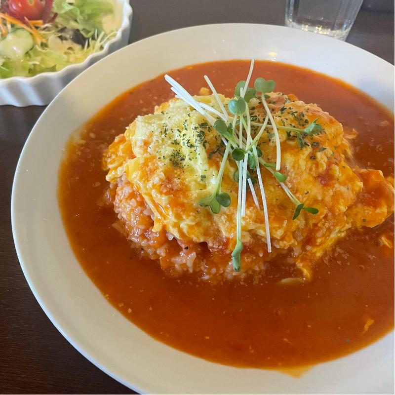 ほろほろ玉子のオムライス　デザート付き(氣くらし)