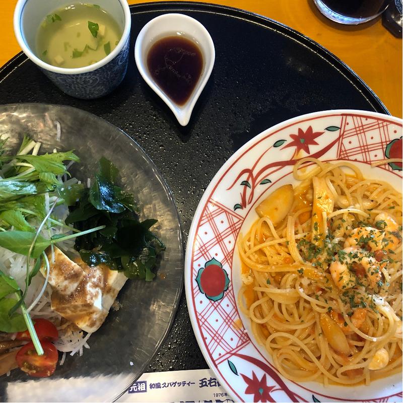 ヘルシーパスタセット(洋麺屋五右衛門習志野台店)