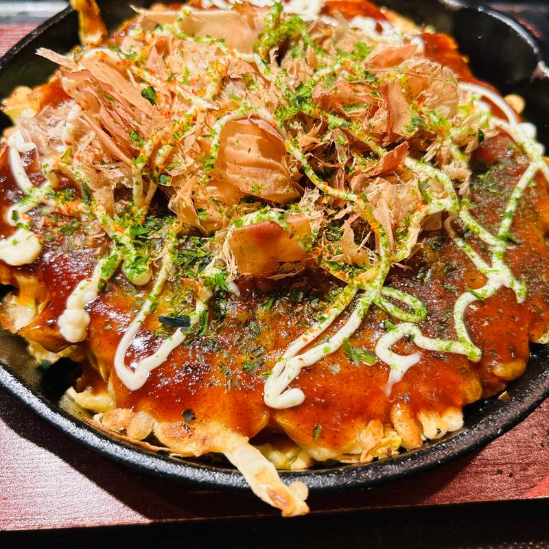 豚玉定食(お好み焼き酒場 粉もん太郎 大阪梅田店)