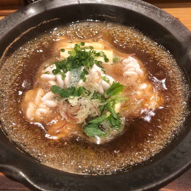 生湯葉と白子のとろとろ煮(魚菜由良　雑魚亭)