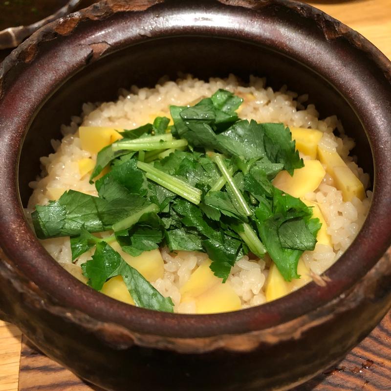 栗の土鍋ご飯(魚菜由良　雑魚亭)