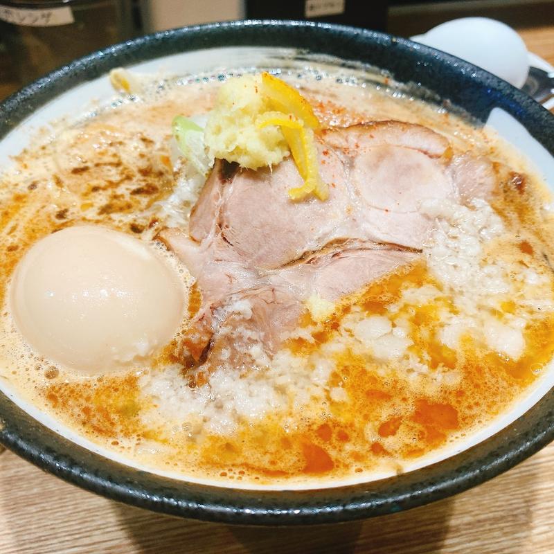 熟成味噌ラーメン味玉(浅草 熟成味噌らーめんのりあき･美々)