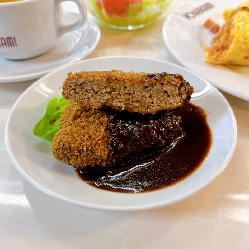 メンチカツレツ(洋食 ヨシカミ)