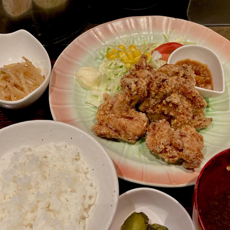 鶏唐揚げ定食(旬菜酒房 さ蔵-さくら-)