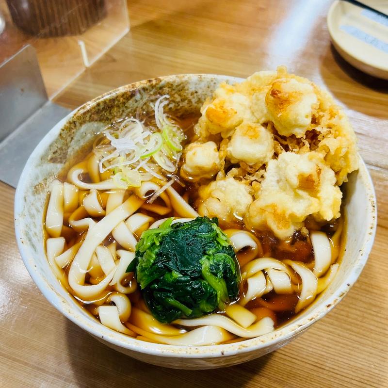小柱かき揚げうどん(そば処 二葉 神田南口店)