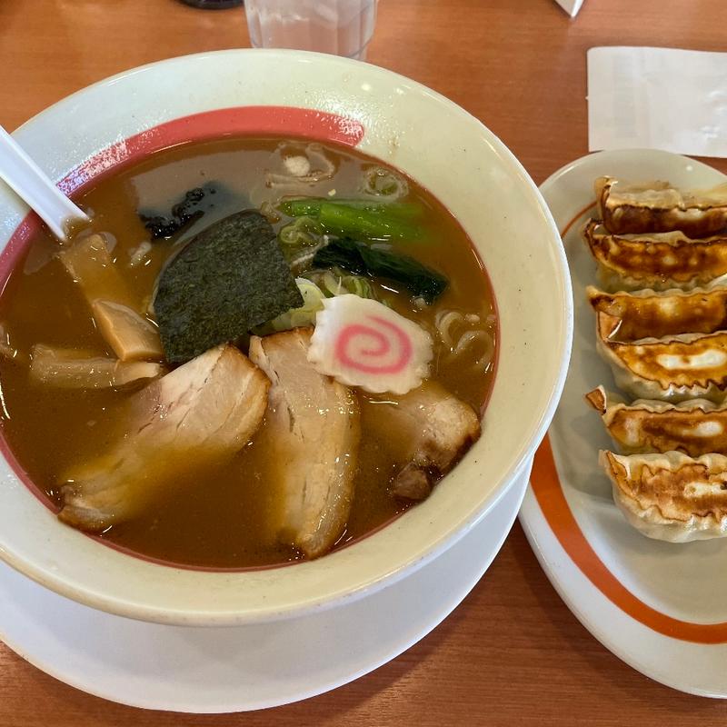 煮干しラーメン餃子セット(幸楽苑 本宮店 )