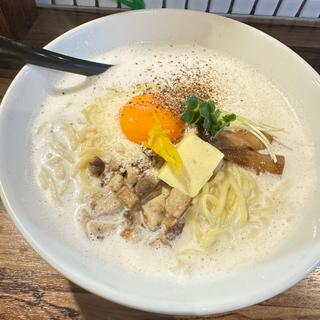 カルボナらぁ麺(麺処まるよし)