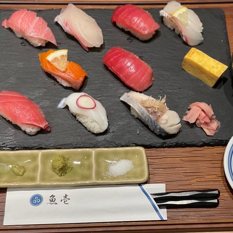 長崎贅沢　握り寿司(海鮮市場｢魚壱｣)