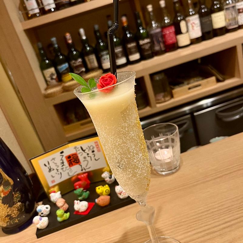 洋梨に爽やかに柚子が香るスムージー(Bar和ごころ赤坂)