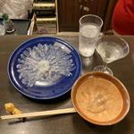 カワハギ刺身肝和え