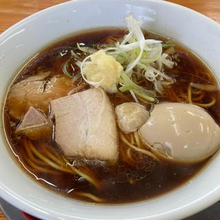 竹岡式醤油ラーメン風　豚醤油ラーメン細麺(栃木中華そば 神志)