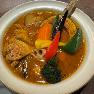 角煮と野菜スープカレー(Rojiura Curry SAMURAI 札幌駅アピア店)