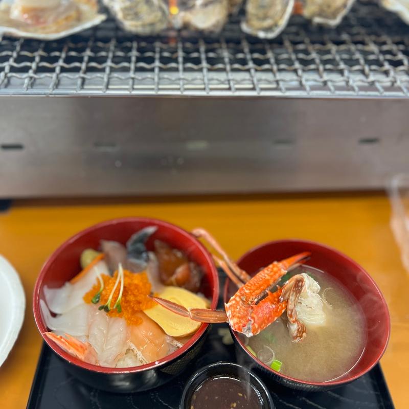 焼き牡蠣(糸島牡蠣小屋ひろちゃんカキ)