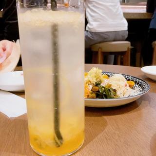 塩グレープフルーツソーダ(社食堂)