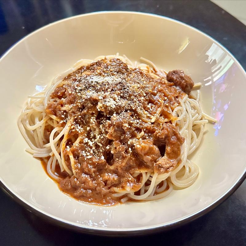 超辛ビーフカレーパスタ(オーケー 八千代緑が丘店)