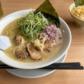 鶏白湯　炙り鶏そば(丸源ラーメン 三河安城店)