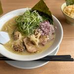 鶏白湯　炙り鶏そば(丸源ラーメン 三河安城店)