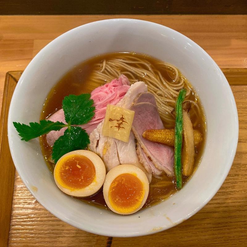 アゴと貝出汁の醤油そば(麺家 幸先坂)