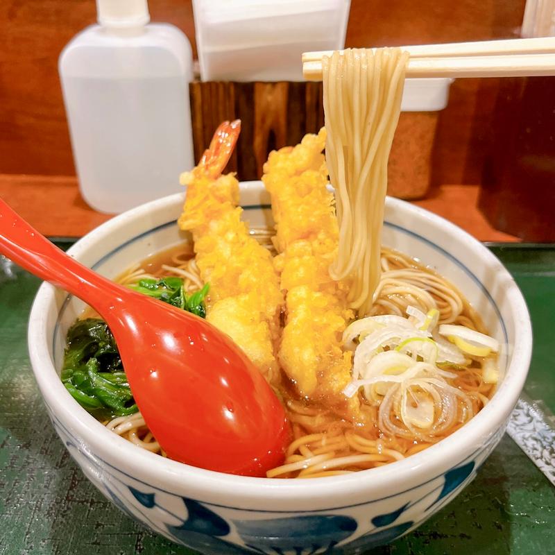 海老天2本天ぷらそば(麺房八角(めんぼうやすみ))