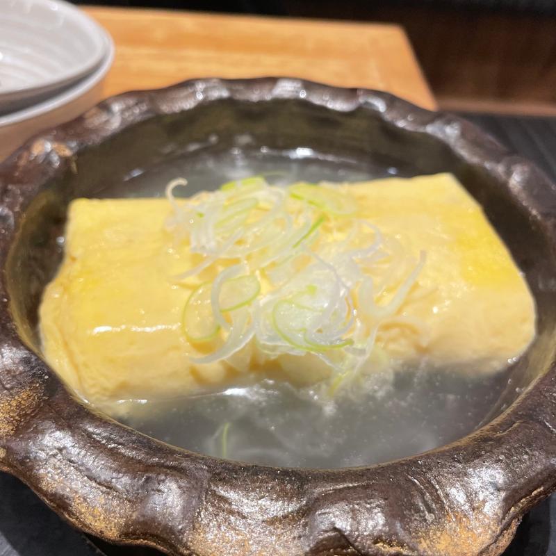 熱々！ぐつぐつ出し巻き(あて寿司×天ぷら酒場 すしぱ 池下店)