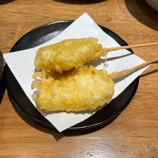 黄鶏（かしわ）（串天）(あて寿司×天ぷら酒場 すしぱ 池下店)
