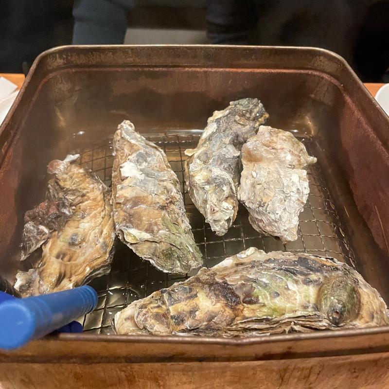 牡蠣のガンガン蒸し(あんごさく 金山店)