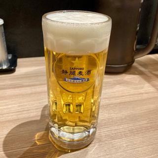 静岡麦酒樽生（中）(石松餃子 アスティ静岡店)