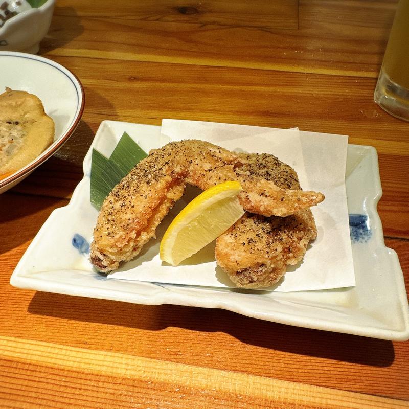 手羽先の黒胡椒揚げ(安旨ちゃん おしどり)